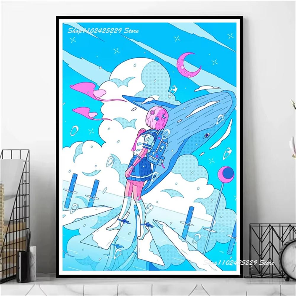 Diamond Painting Kit Modern Cartoon Girl 5D DIY Diamond Embroidery Cross Stitch Handmade Art Gift Crafts Home Decor Gift