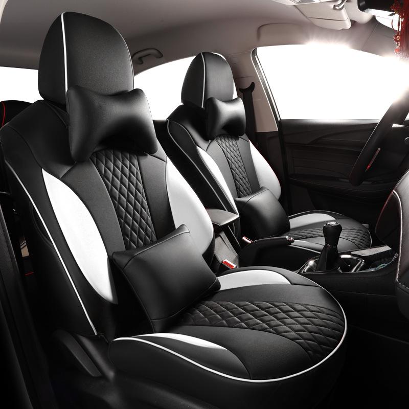 CKJ Custom Full-Wrap Leather Seat Covers for Roewe I5 - All-Season Sports Cushions