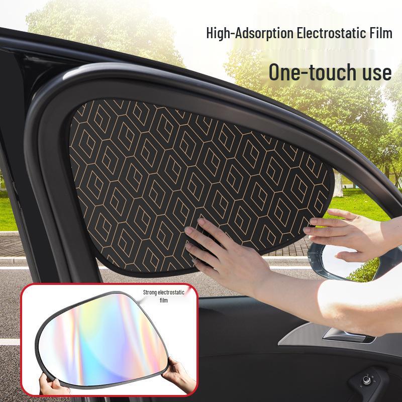 Static Cling Car Sunshade: Heat Insulation & Privacy for Side Windows