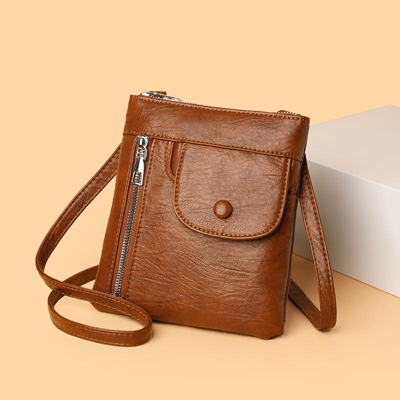 LCAuto parts Retro Tas Dames Mobiele Telefoon Muntportemonnee Moedertas Crossbody Tas
