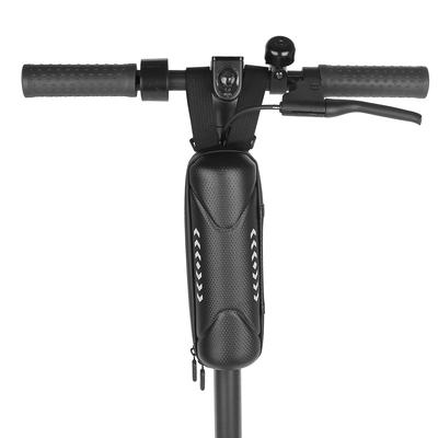 Sac de Rangement pour Trottinette Sac pour Tube Avant, Grande Capacité et Coque Rigide en EVA Imperméable Sac pour Guidon de Trottinette avec Poche en Maille