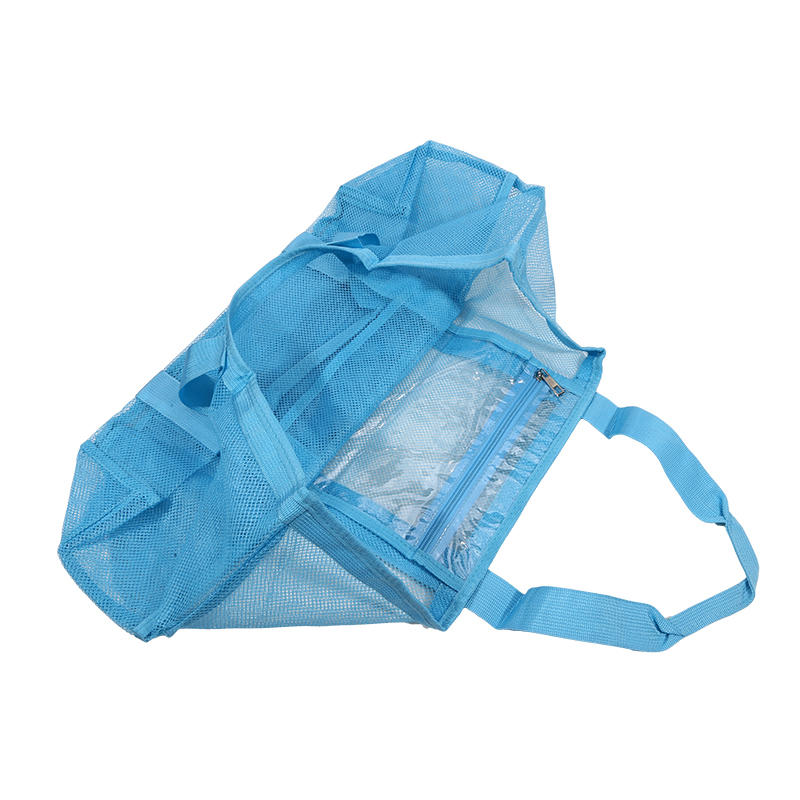 Genți de Plajă pentru Femei Călătorii de Vară Geantă Tote din Plasă cu Buzunar Interior Mare Geantă de Umăr Împletită Rezistentă la Nisip