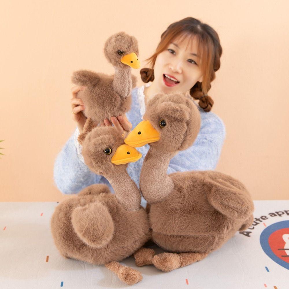 Big Eyes Ostrich Plush Doll Soft Stuffed Wild Animal Doll Ostrich Plush Toy Home Decoration