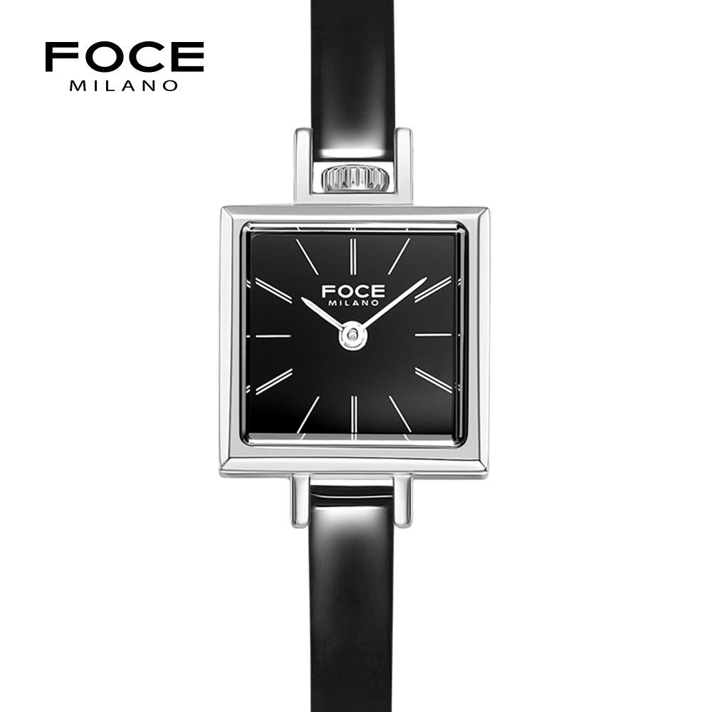 Pocheleidi 19.5Mm Women'S Square Leather Watch Fm1913L-Bk