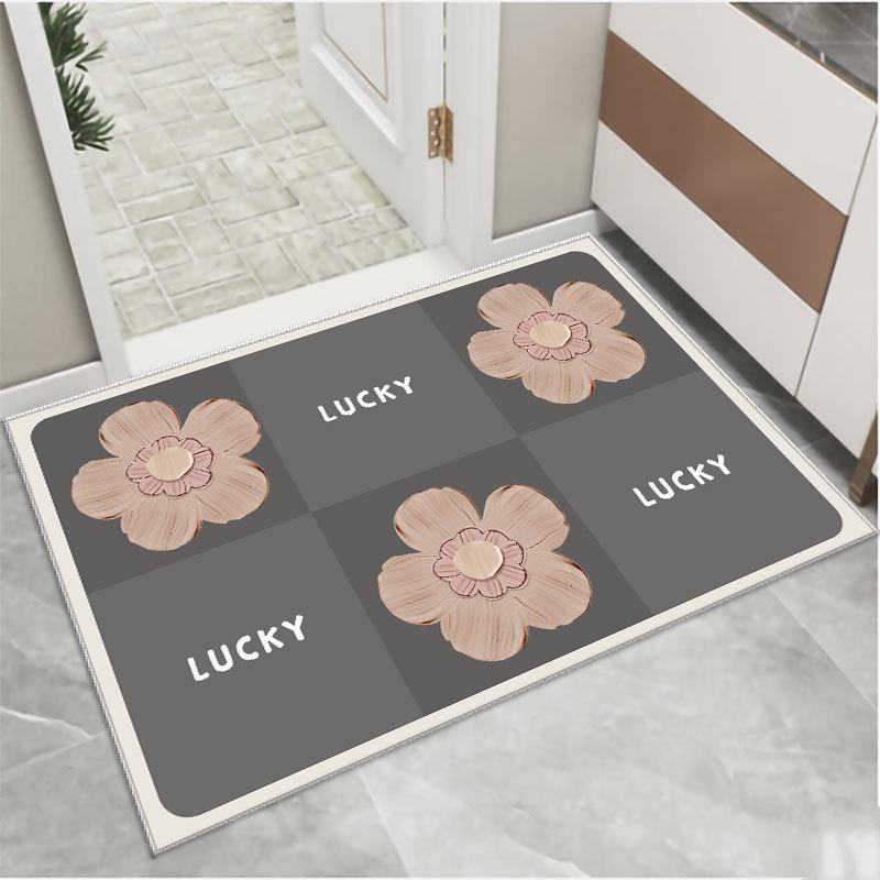 Bathroom Floor Mat Entrance Absorbent Floor Mat Bathroom Anti Slip Mat Toilet Floor Mat