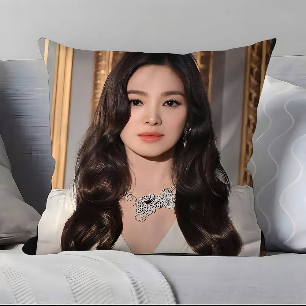 

Song H-Hye K-K-Kyo Pillow Case Pillowcase Soft Skin Friendly & Comfortable With A Hidden Zipper 12x12Inch