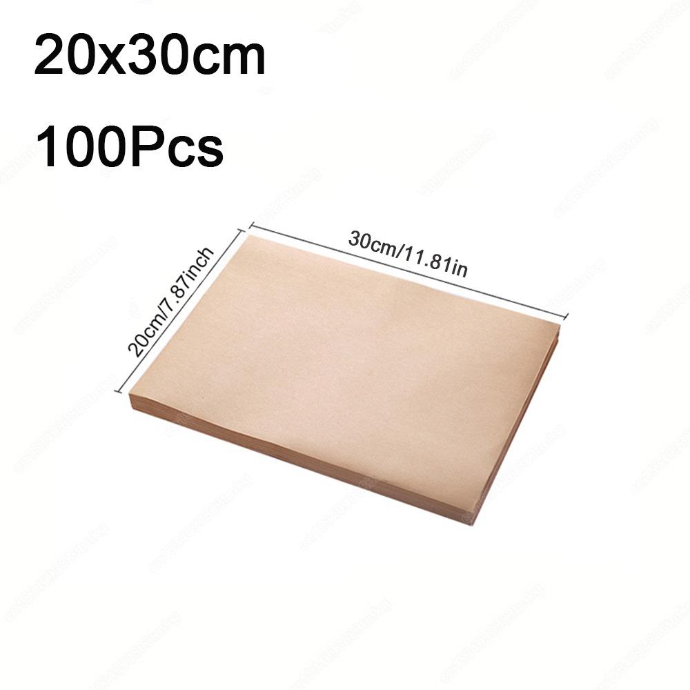 50/100PCS Non-stick Baking Paper Food Grade Baking Sheets New Parchment Paper Sheets Cooking Frying
