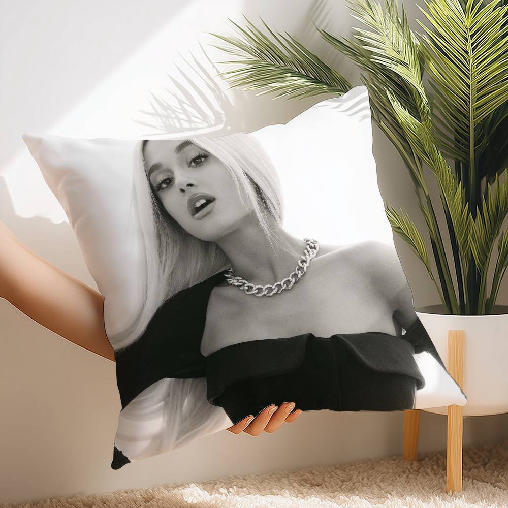 A-Ariana Grands Pillow Case Short Plush Print Cushion Cover Square Throw Pillow Covers Sofa Home Decor