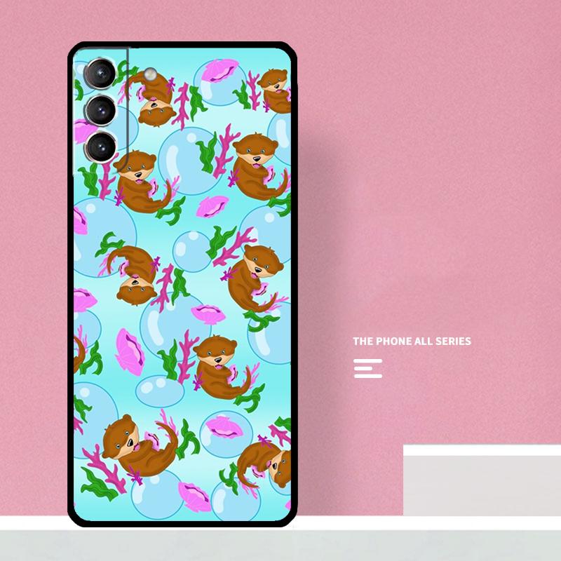 Sea Otter Pattern Phone Case For Samsung Galaxy S26 S23 Ultra S20 S21 S22 S24 S25 Plus S10 S25 FE Cover Coque