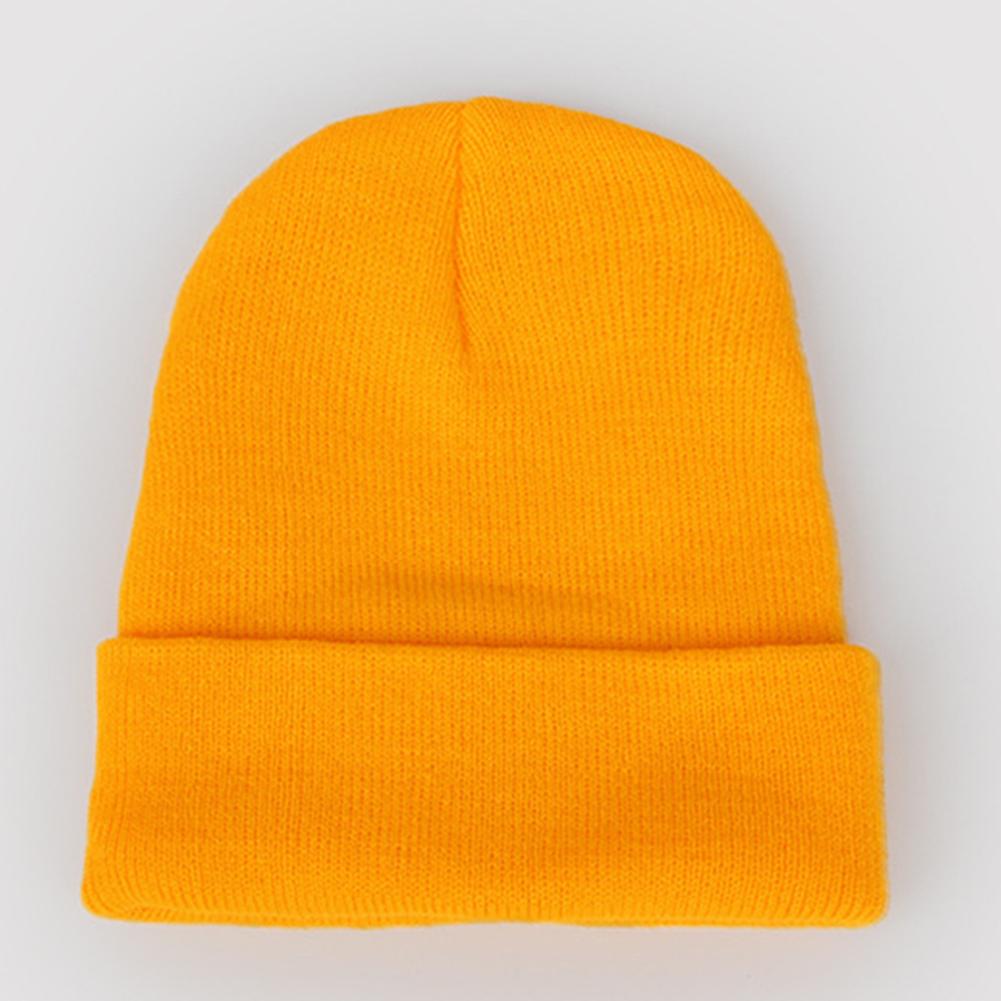 Paar Frauen Männer Mode Winter Warm Einfarbig Mode Wolle Strickmütze Mütze Beanie