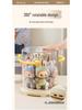 Labubu Charm Music Rotating Display Box: Transparent Plush Doll Figurine Storage Stand