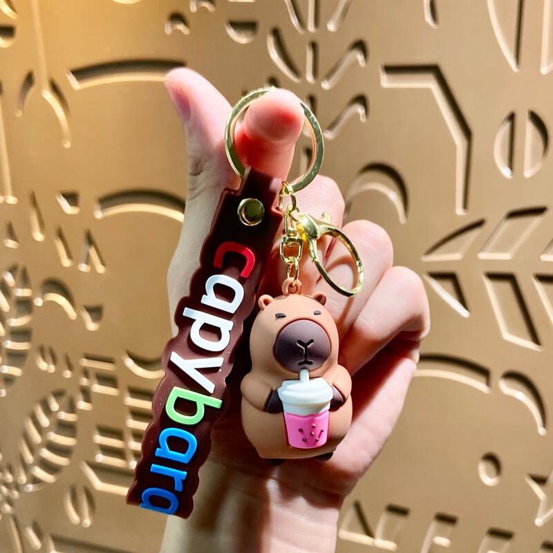 Милый Капибара Силиконовый Брелок и Шарм для Сумки 3 шт.