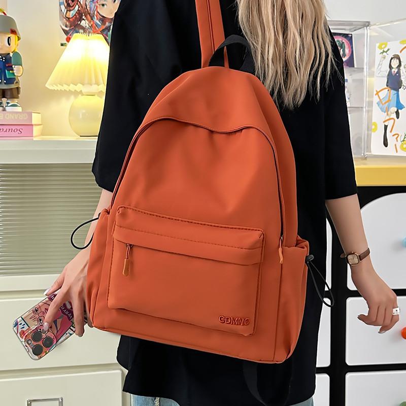 Colored Candy Simple Student Lightweight Backpack For School And Daily Use