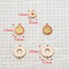 Geometric Gold-Plated Stainless Steel Pendant Jewelry Components