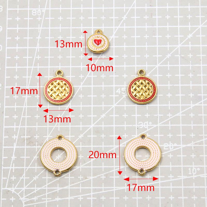 Geometric Gold-Plated Stainless Steel Pendant Jewelry Components
