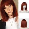 European and American Women's Wigs Short Bangs Bobo Head High Temperature Silk Chemical Fiber Wig Headgear Spot