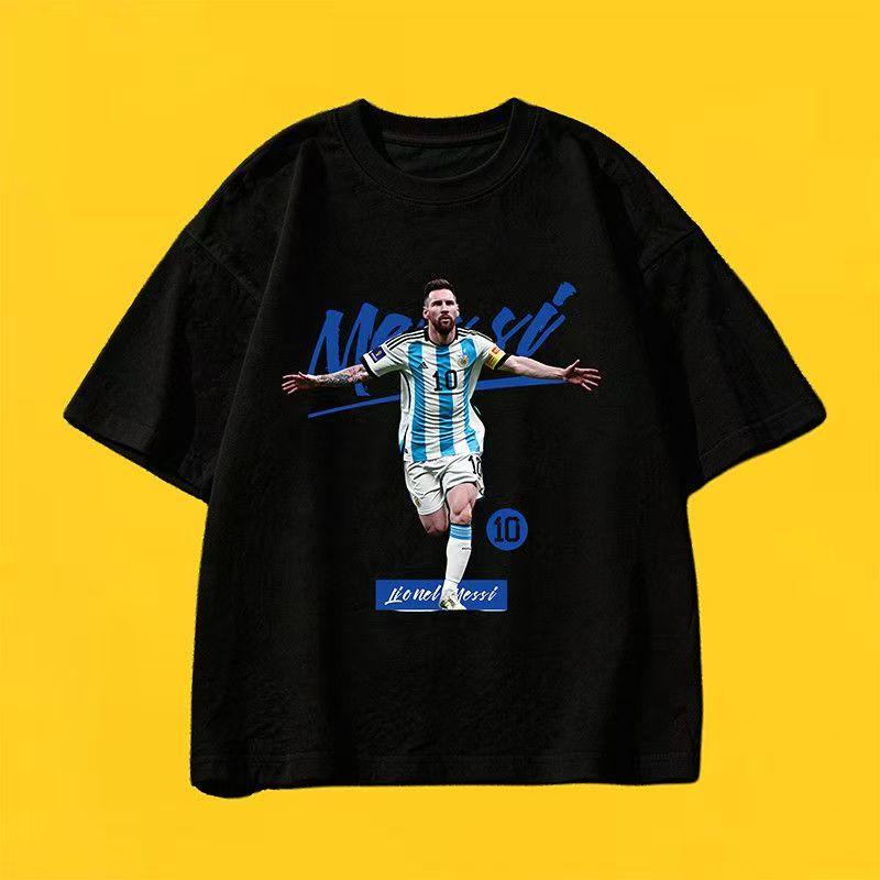 

2026 Messi World Cup Loose-Fit Ice Silk Casual Short-Sleeve T-Shirt 2XL