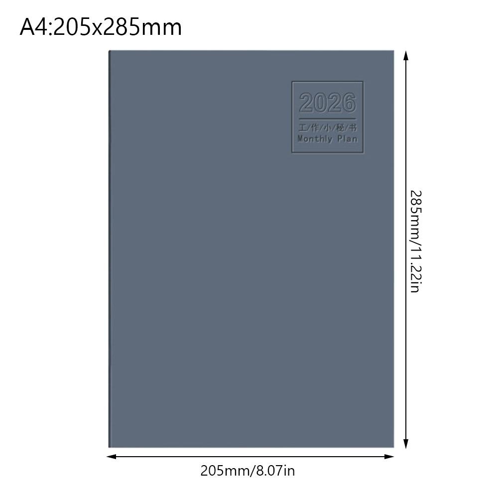 Work Efficiency Planner Notebook 24 Sheets Agenda Planner Portable 2026 Schedules Notebook  School