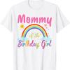 Mommy Of The Birthday Girl Rainbow Matching Family T Shirt