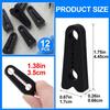12 Pcs Car Door Latch Cover, Non-Slip Silicone Car Door Lock Protective Cover for Noise Reduction, Anti-Collision Shock Absorber Pads for Universal