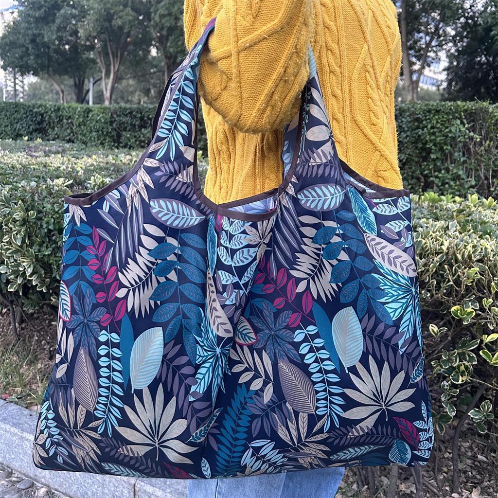Eco-Friendly Foldable Korean Style Portable Shopping Bag - Medium Size Handbag
