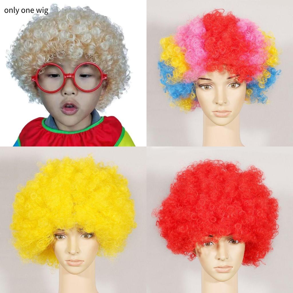Joker Costume Wig With Colorful Explosion Hair For Kids And Adults Party Fun