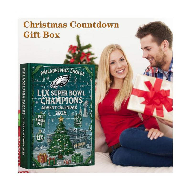 Philadelphia Eagles Christmas Advent Calendar Blind Box Super Bowl Christmas Tree Acrylic Ornament Pendant