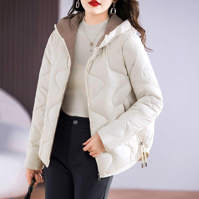 Padded Jacket Women's Short Winter Jacket Slim-fit Hooded Padded Jacket Warm Padded Jacket