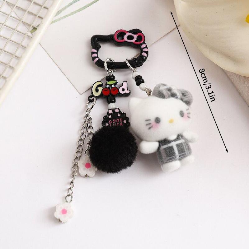 Sanrio Hello Kitty Keychains Cartoon Keyring Hanging Pendant for Backpack Charms on The Phone Bag Ornament Party Gift