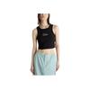 Vans Small Staple Fitted Crop Tank Top Women Tops Black VN000HGEBLK