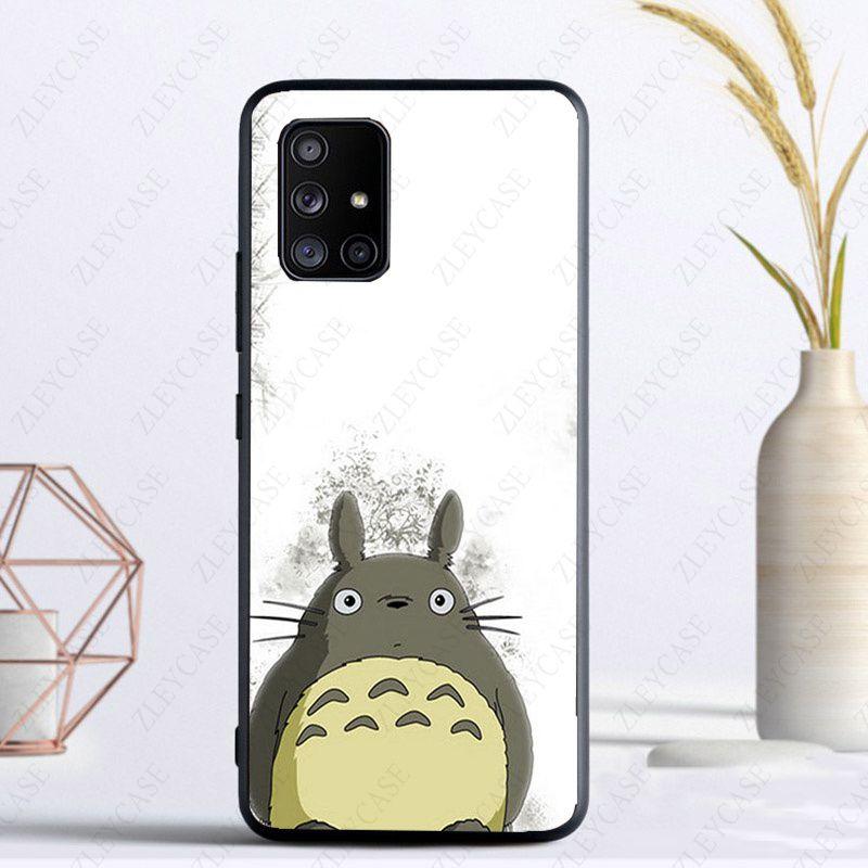 Happy Totoro Cat Phone Cover Funda For Samsung Galaxy A13 A53 A11 A12 A32 A22 A52S A10S A41 A42 A33 A20E A30S A40 A71 A21S Cases