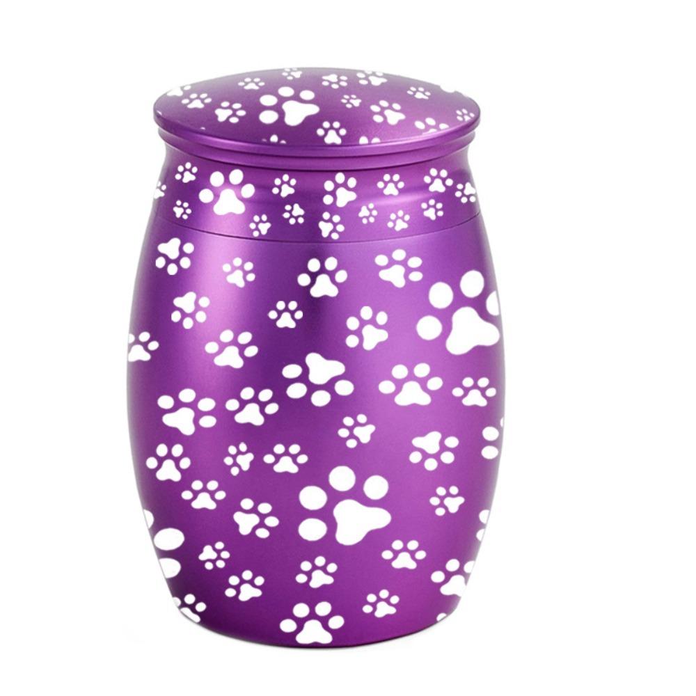 Paw Print Pet Urn Seal Pet Commemorative Box Memorial Gift Mini Pet Ashes Box Memorial