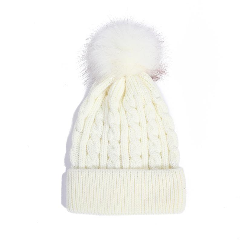 Nowe Damskie Osobiste Dzikość Kobieta Futrzane Pompony Czapki Beanie Wysoka Jakość Zimowa Ciepła Czupeczka Outdoor Jazda Wiatroszczelna Czapka Dzianinowa