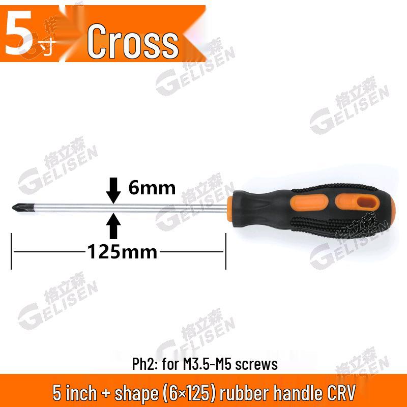 Industrial Grade Magnetic Phillips and Slotted Rubber Plug Screwdrivers