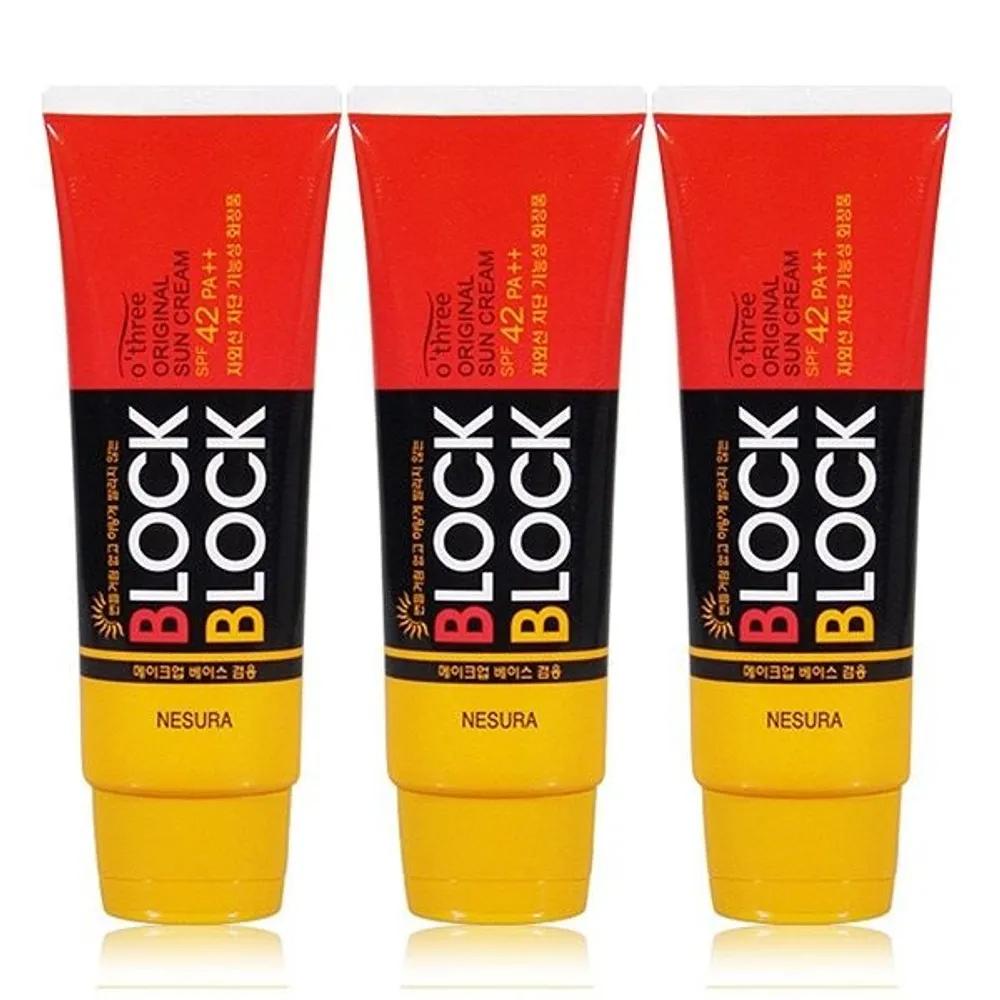

NESURA o three Block & Block Original Sun Cream 80g 3-Pack