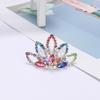 Kids Gift Princess Hairclip Hairpin Tiara Crown Hair Comb Crystal Rhinestone Hair Jewelry Flower