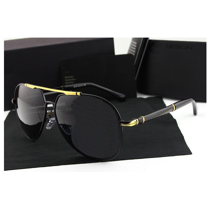 Men's Polarized Sunglasses: European & American Fashion, Large Frame, UV Protection, Ideal for Driving & Fishing.