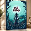 Evil Dead Horror Movie Art Poster Retro D Printed Metal Signs Customized Wall Hanging Gift for Decoration Room Tin Sign Bedroom