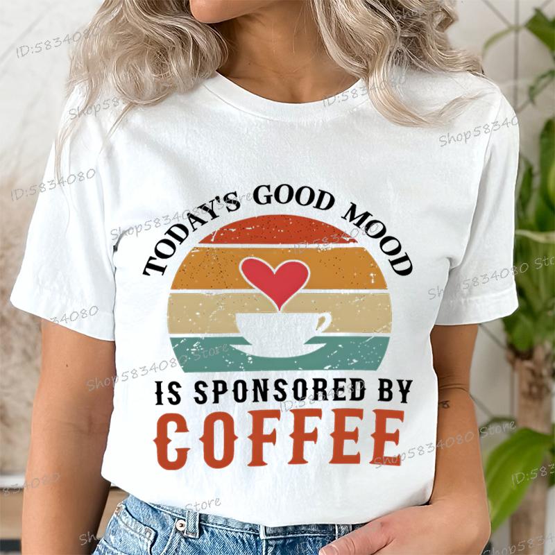 Unisexs Love Coffee Graphic Tee Coffee Lover Retro Vintage T Shirts Casual Crew Neck Short Sleeve Tshirt Trendy Unisex Clothing