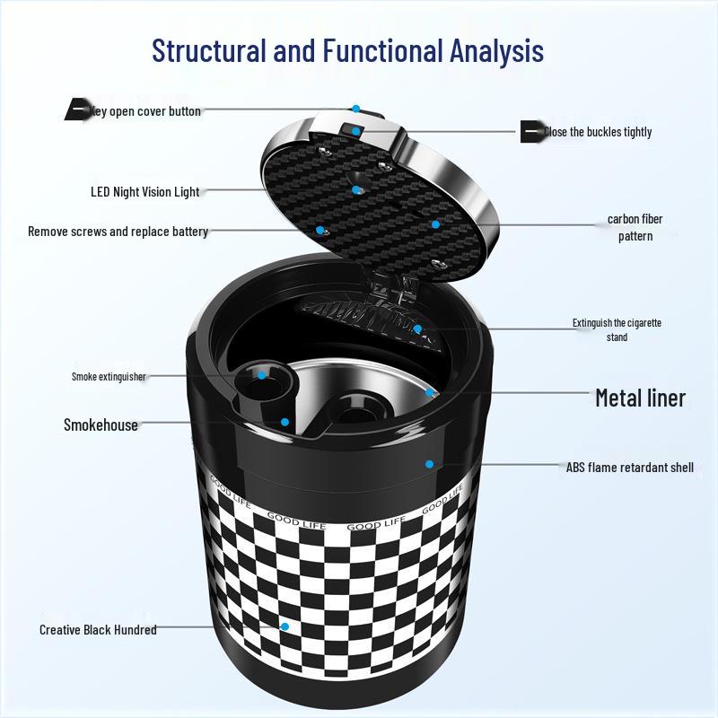 BMW MINI Cooper Countryman Lid-Fitted Car Ashtray