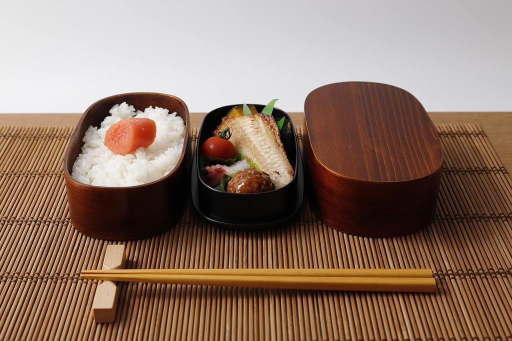 Osaka Choseido Magewappa Bento 2 with Lunch and Bonus Beige Band Box, Tiers, 540cc, Lid, Band,