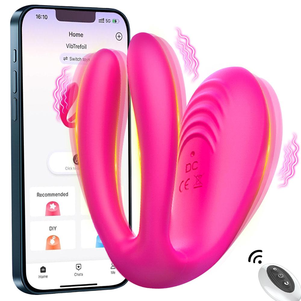 App Remote Control Vibrator 3 Motor 10 Modes Clitoris Nipples Stimulator Wearable Vibrating Egg Adult Sex Toys for Women Couple