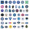 10/30/50pcs Evil Eye Cartoon Stickers Cool Turkish Graffiti Decals DIY Notebook Stationery Luggage Waterproof Aesthetic Sticker