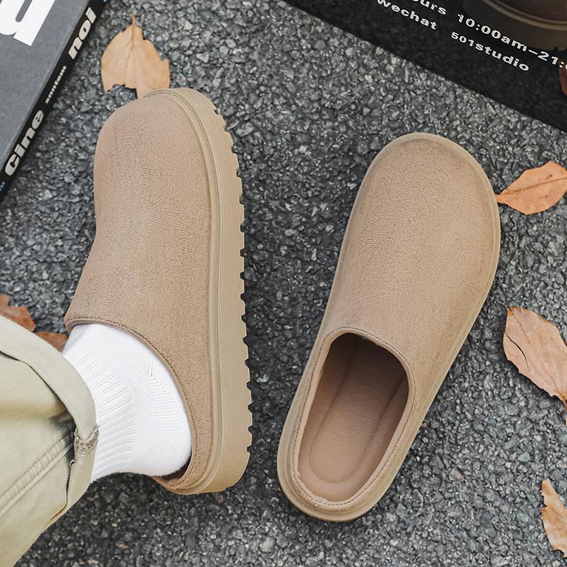 Men'S Casual Slip On Slippers Summer New Soft-Sole Anti-Slip Comfortable Outdoor Walking Shoes Fashion Youth Joker Tide Slippers