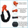 41000lbs Soft Shackle Synthetic Rope Heavy Duty Offroad 4X4 Tow Shackle Strap with Protective Sleeve for Jeep Truck SUV