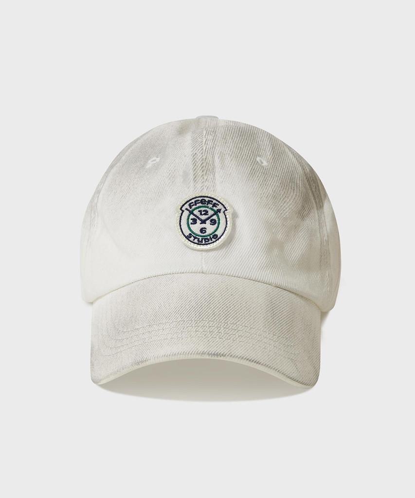 FFEFF STUDIO Dirty Wash Wappen Ball Cap (Ivory)