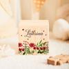 Salvadanaio Fiore Personalizzato Salvadanaio con Nome Maialino Carino Salvadanaio per Bambini Scatola Portamonete Regali di Compleanno e Festività Salvadanai in Legno per Bambini
