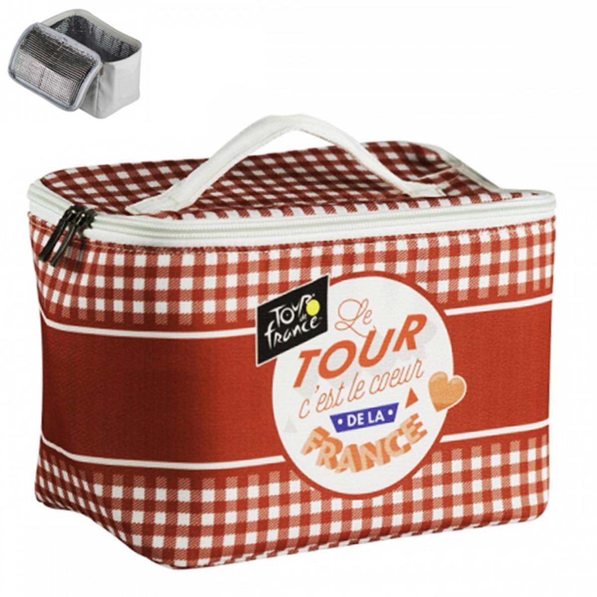 

Les Trésors De Lily [R1990] - Insulated lunch bag Tour de France red check - 23x15. 5x13cm красный