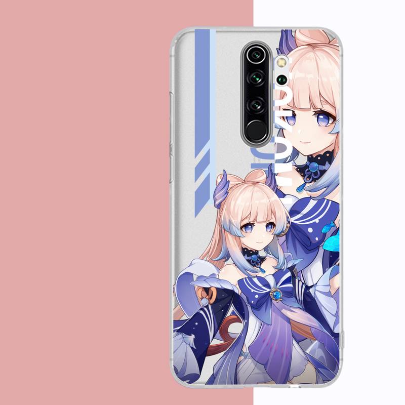 Anime Genshin Impact Cyno Zhongli Handyhülle für Samsung A51 A52 A71 A12 für Redmi 7 9 9A für Huawei Honor8X 10i Klare Hülle