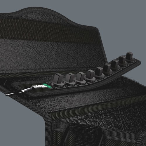 WERA 3/8" Drive Twist Lock Socket Holder, Holds 9 Sockets, 003981